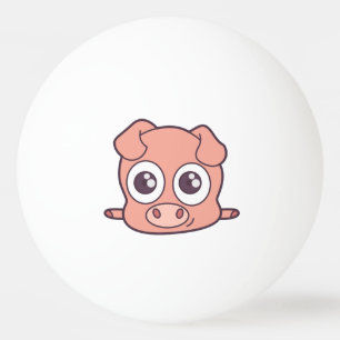 Cute pig clipart ping pong ball
