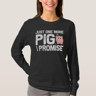Cute Pig Designs For Men Women  Farming Animal Pig T-Shirt