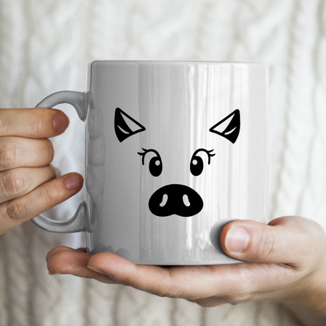 Cute pig face funny pig coffee mug (Creator Uploaded)