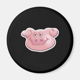 cute pig face magnet