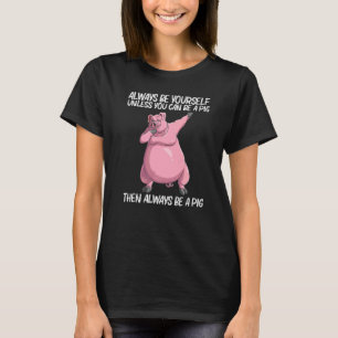 Cute Pig For Men Women Livestock Animal Food T-Shirt