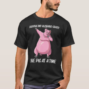 Cute Pig For Women Mom Livestock Animal Food   T-Shirt