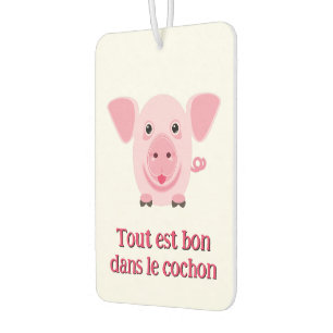 Cute pig from French proverb Air Freshener