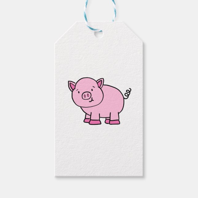 CUTE PIG GIFT TAGS (Front)