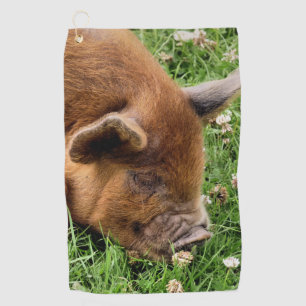 CUTE PIG    GOLF TOWEL