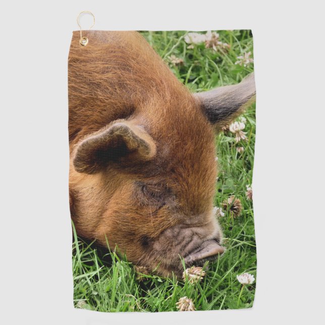 CUTE PIG    GOLF TOWEL (Front)
