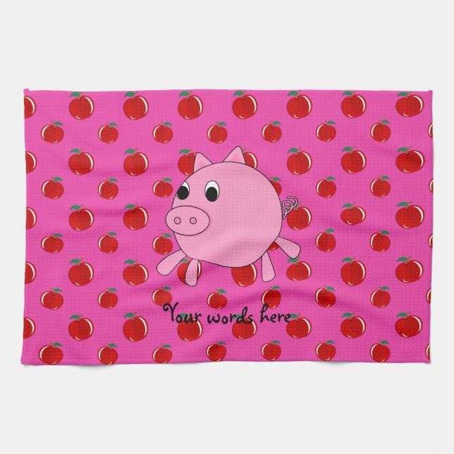 Cute pig kitchen towel (Horizontal)