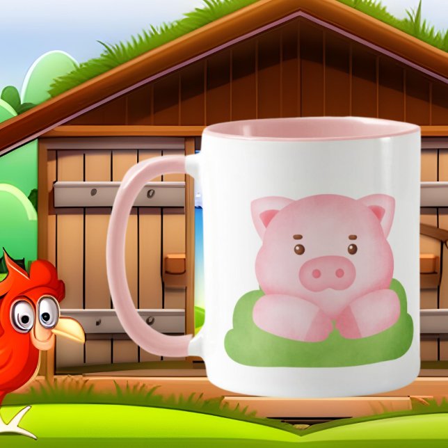 cute pig lover add text mug (Creator Uploaded)