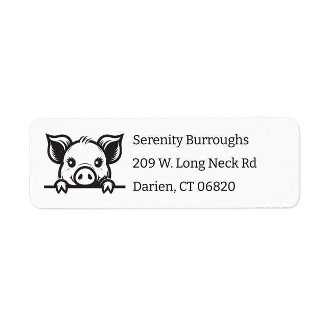 Cute Pig Lover Farmer Farm Life Cartoon Piglet (Front)