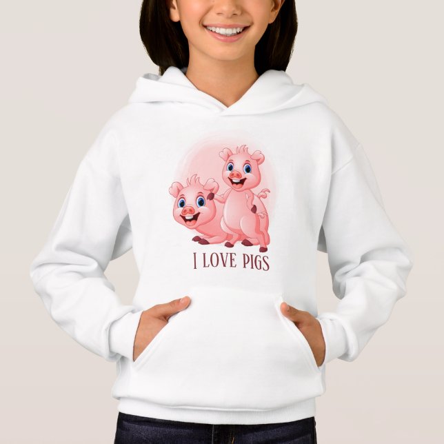 cute pig lovers add name (Front)