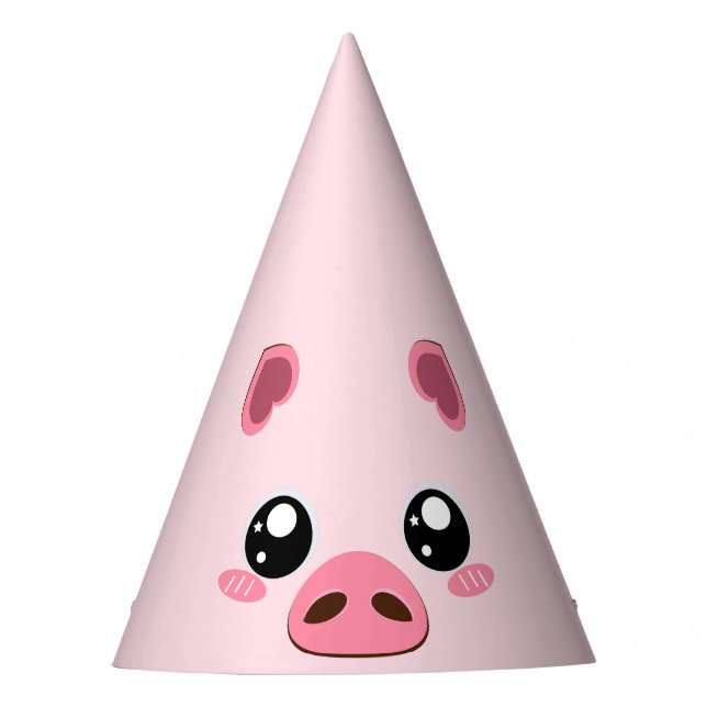 Cute Pig Party hat (Front)