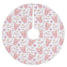 Cute Pig Pattern With Hearts