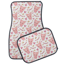 Cute Pig Pattern With Hearts