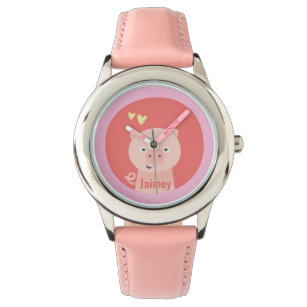 Cute Pig - Personalized Kids  Watch