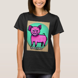 Cute Pig Piggie Oink Oink 44 T-Shirt