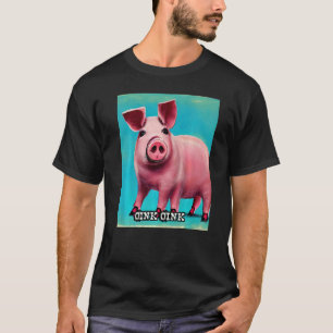 Cute Pig Piggie Oink Oink  44 T-Shirt