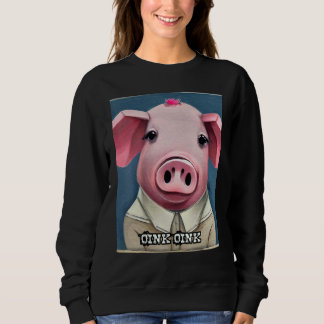Cute Pig Piggie Oink Oink 52 Sweatshirt