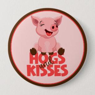 Cute Pig Pun 4 Inch Round Button