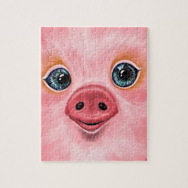 Cute Pig Puzzle (Vertical)