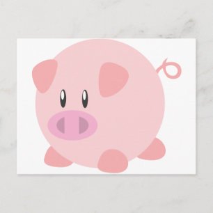 Cute Pig T Shirt, Shirts, Pig Gifts, Art, Posters Postcard