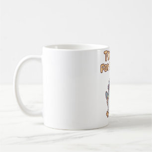 Cute Pigeon With Bag Too Coo For School Funny Coffee Mug