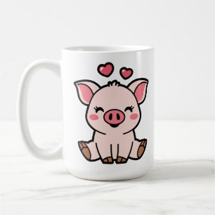 Cute Piggy Bank Coffee Mug