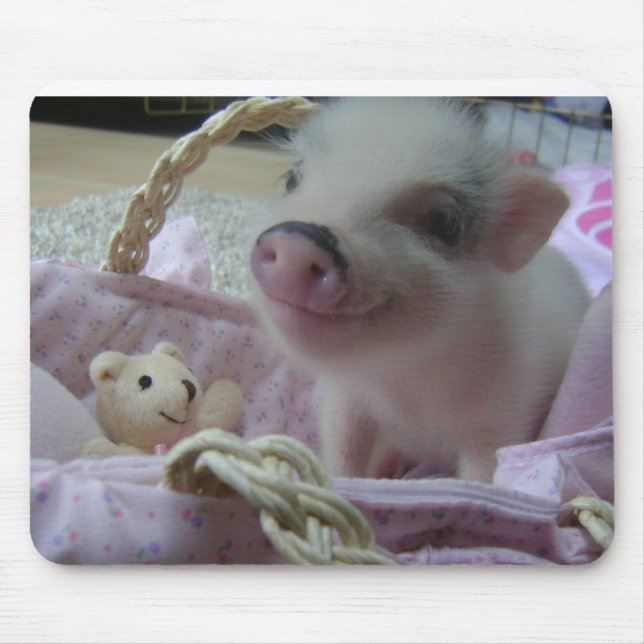 Cute Piglet Mouse Pad (Front)