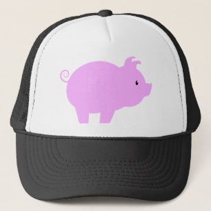 Cute Piglet Silhouette Trucker Hat