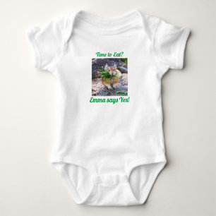 Cute Pika - Time to Eat? Baby Bodysuit