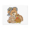 cute pilgrim teddy bear with turkey