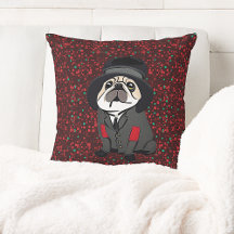 Cute Pillow Pug Dog Lover Hobo Jacket Elbow Patch