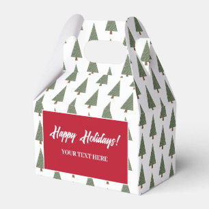 Cute pine tree pattern Christmas party Favour Box
