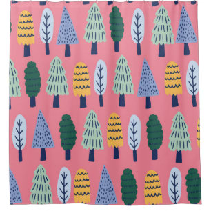 Cute pine trees: kids' pattern.
