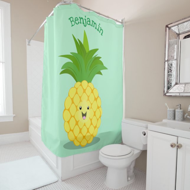 Cute pineapple cartoon illustration (In Situ)