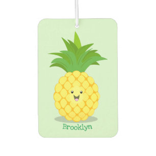 Cute pineapple cartoon illustration air freshener