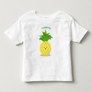 Cute pineapple cartoon illustration toddler t-shirt