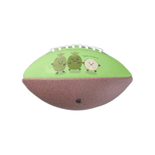 Cute pineapple guava feijoa cartoon illustration football