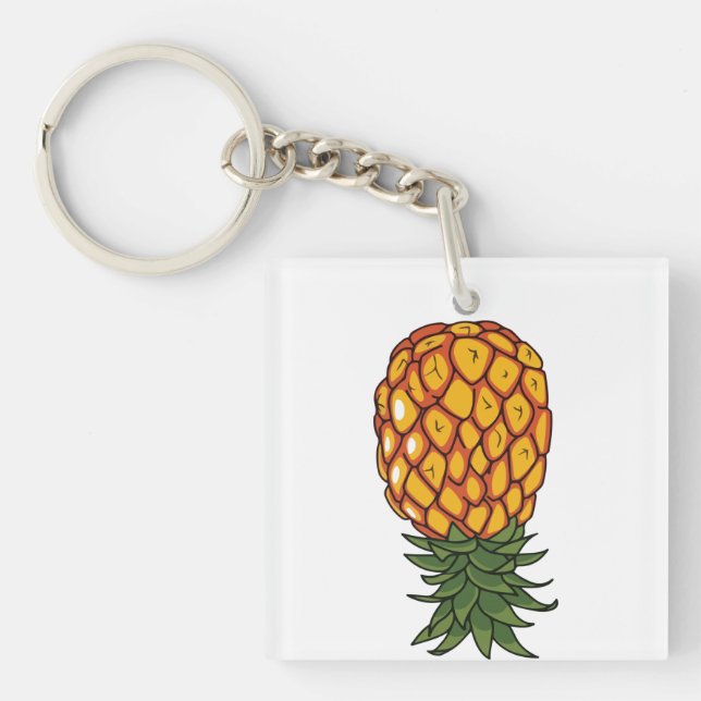Cute Pineapple  Keychain (Front)