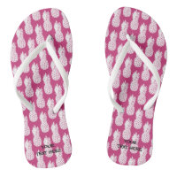 Cute pineapple pattern beach flip flop sandals