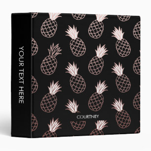 Cute Pineapple Pattern Binder