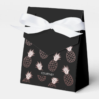 Cute Pineapple Pattern Favor Box