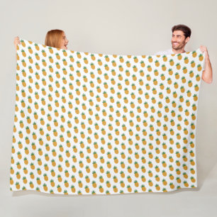 Cute Pineapple Pattern   Modern Fertility IVF Fleece Blanket