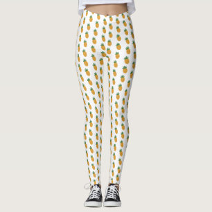 Cute Pineapple Pattern Modern Fertility IVF Leggings