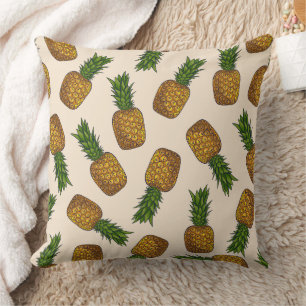 Cute Pineapple Pattern Throw Pillow