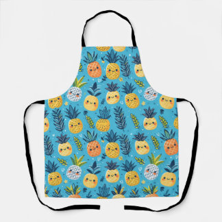 Cute pineapple patterns apron
