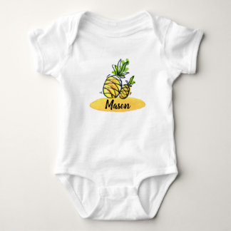 Cute pineapple personalized bodysuit