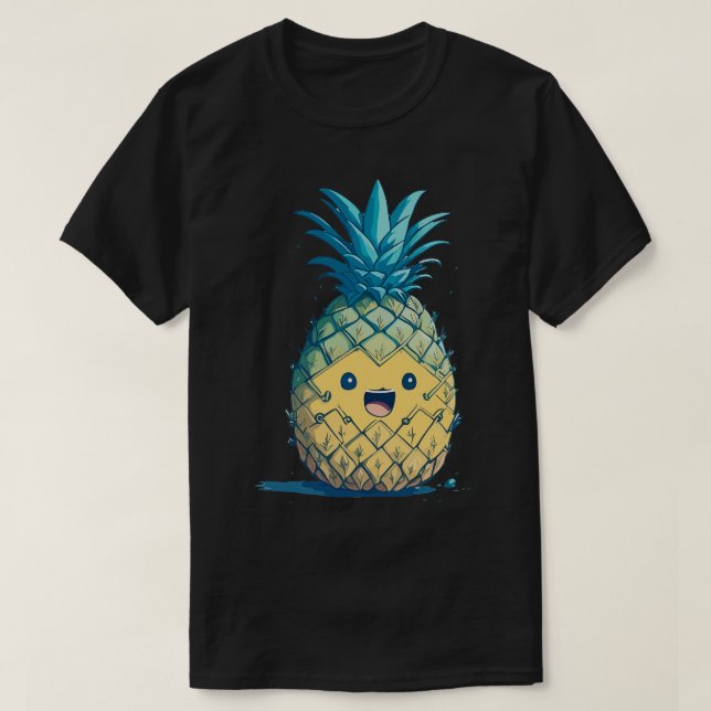 Cute pineapple smiling T-Shirt (Design Front)