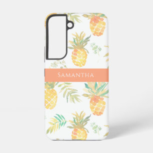 Cute Pineapple Tropical Summer Pattern Name  Samsung Galaxy Case