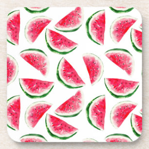 Cute Pineapple & Watermelon Pattern Coaster