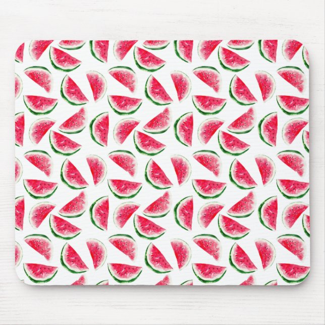 Cute Pineapple & Watermelon Pattern Mouse Pad (Front)